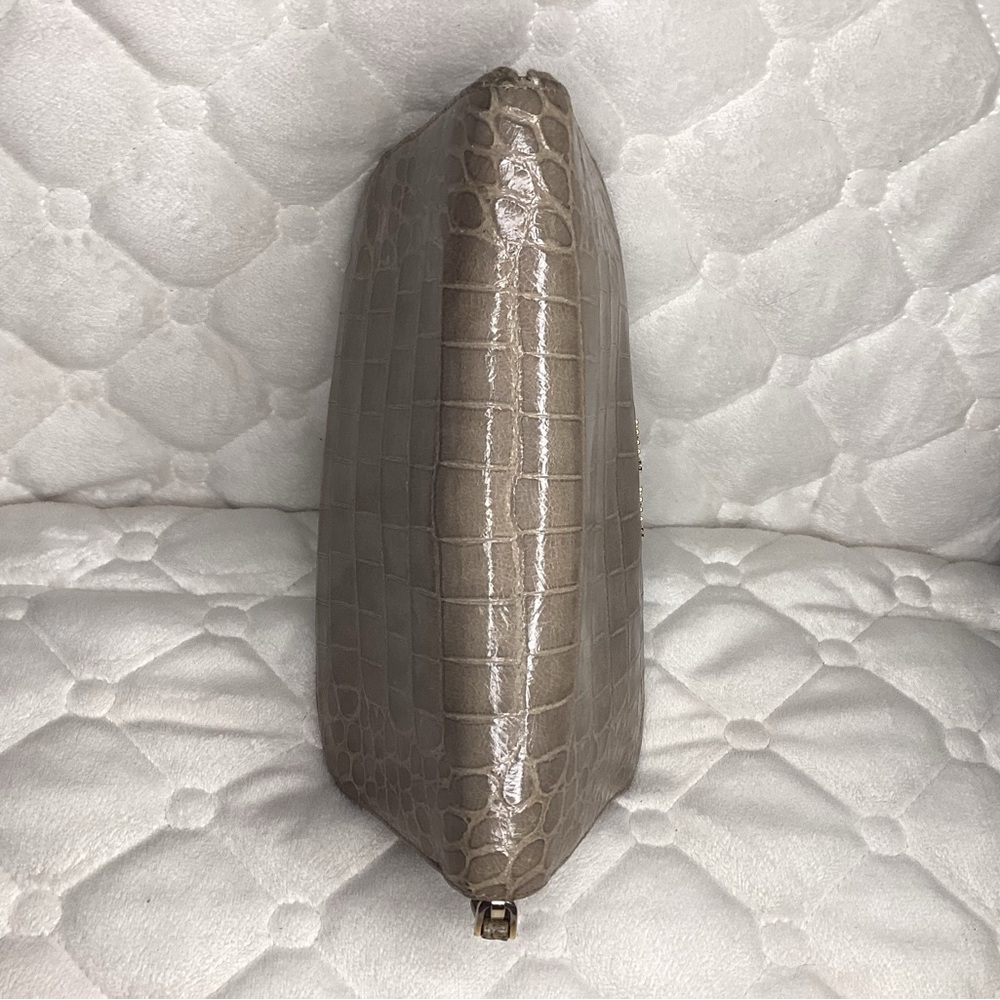 Miu Miu Zip Around Long Wallet In Croc Embossed T… - image 3